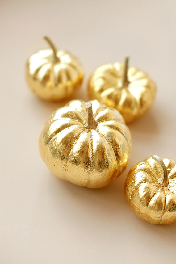 Friday Five gold leaf pumpkins