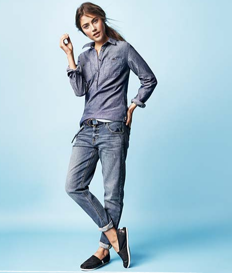 Giving Back with Toms for Target: Chambray Shirt