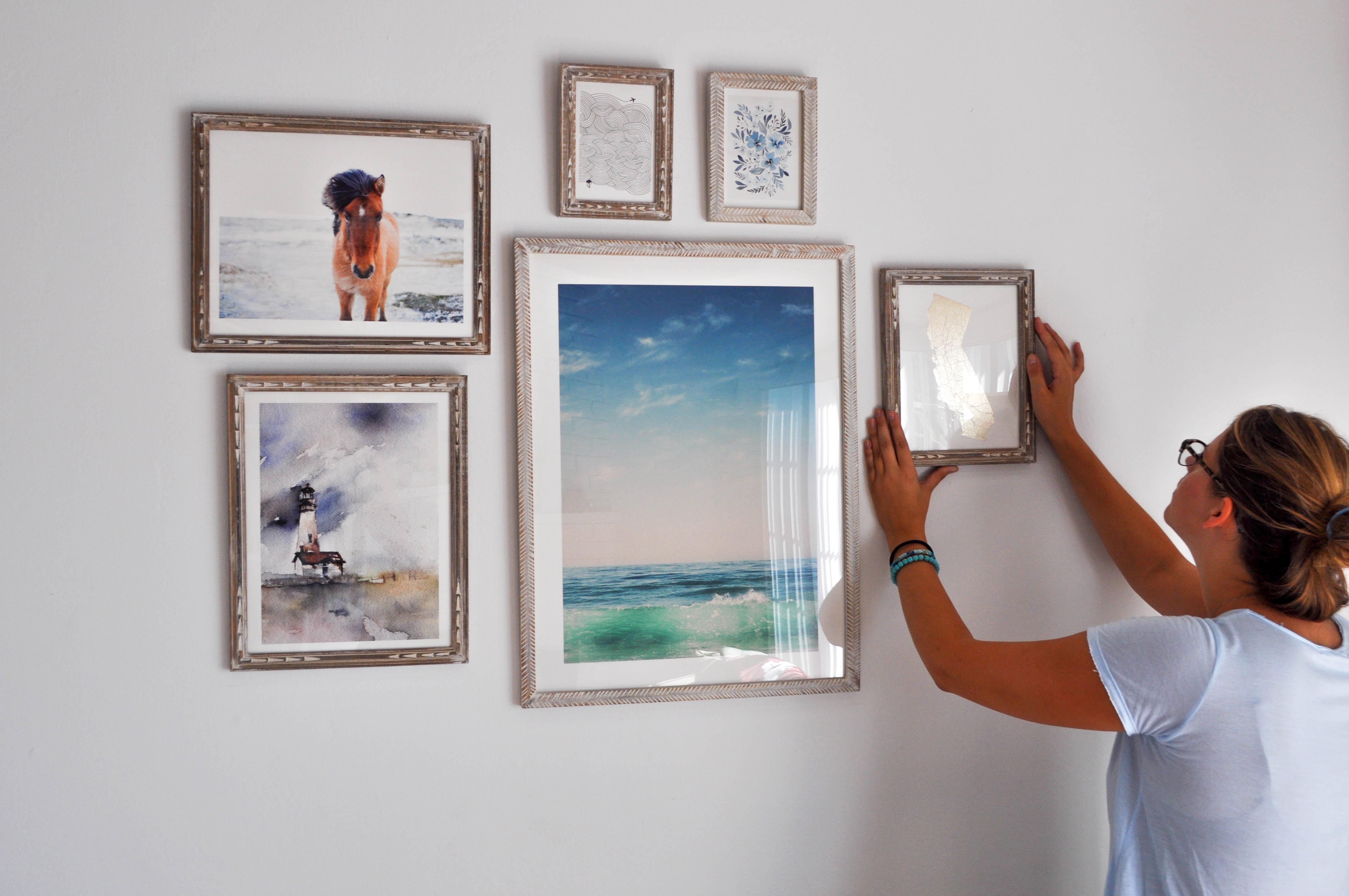 gallery wall with Minted