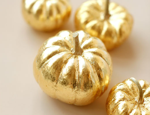 Friday Five gold leaf pumpkins