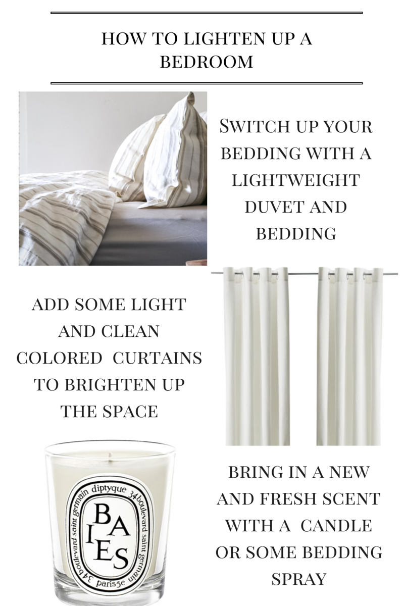 How to Lighten Up a Bedroom